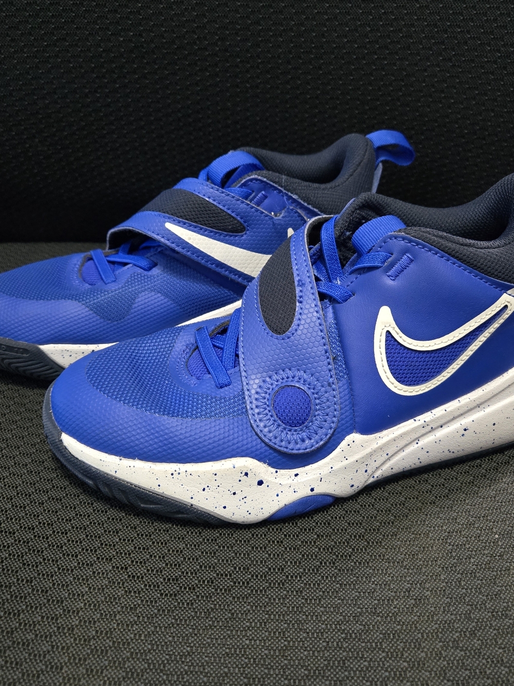 Nike Kids Royal Blue and White Basketball Shoes